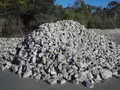 Stockpile of spalls at Heidelberg Materials Australia quarry